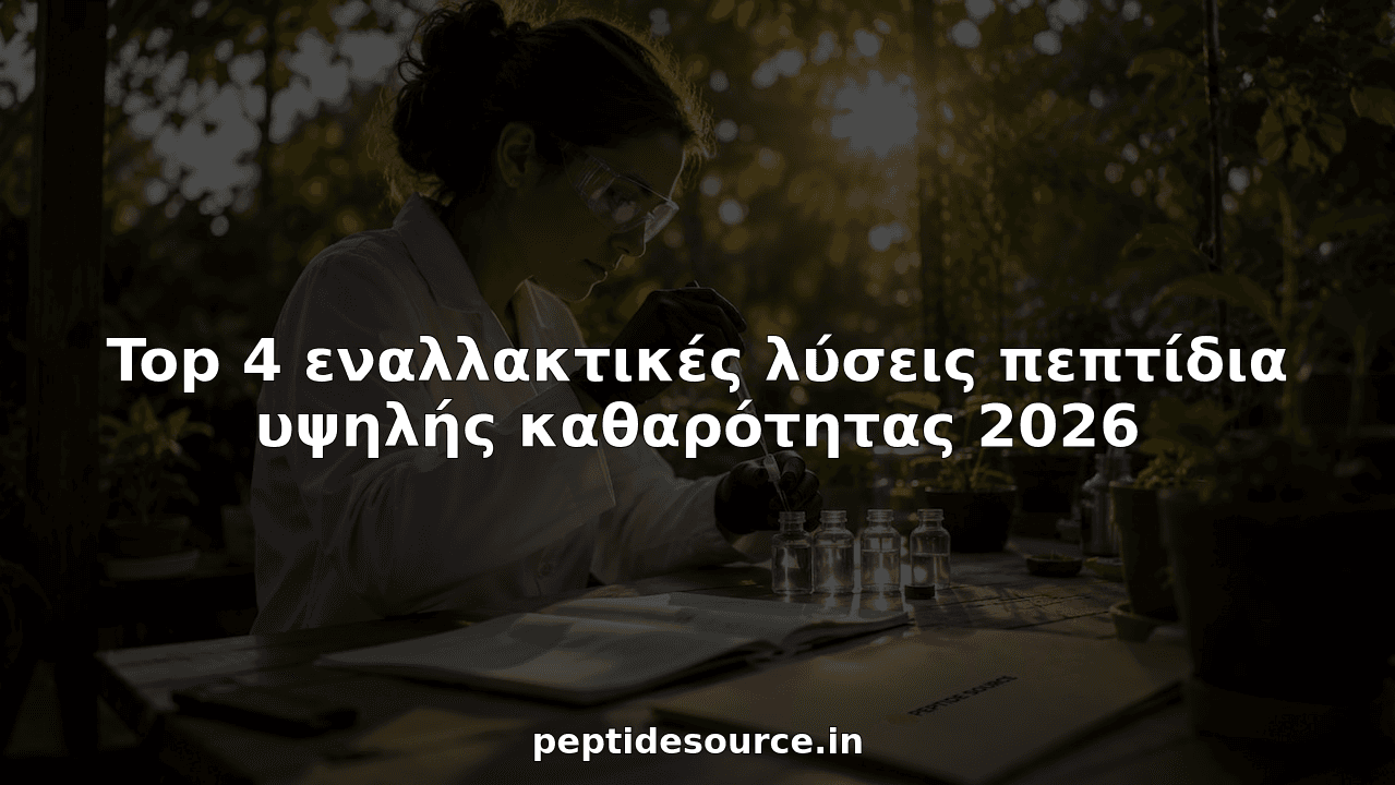 Top 4 εναλλακτικές λύσεις πεπτίδια υψηλής καθαρότητας 2026